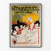 Vintageposter Le Quartier cabaret- och konst- och litterärsalong