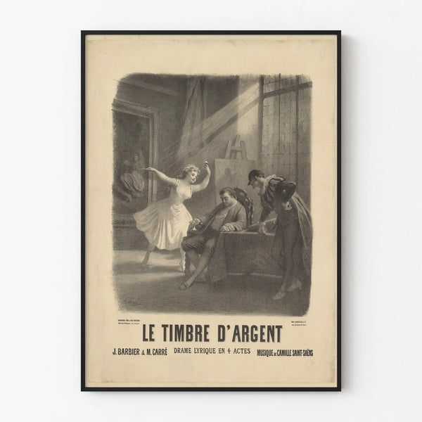 Gammal poster Le Timbre d'Argent - Klassisk väggdekoration
