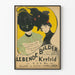 Vintageposter Lebende Bilder Krefeld 1899 väggdekoration