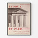 Dekorativ poster Ledoux och Paris för historisk väggdekoration