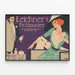 Vintageposter Leichner’s Fettpuder - Elegant retro väggdekoration — inramlat konstverk på väggen