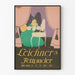 Vintageposter Leichner's Fettpuder elegant väggdekoration