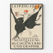 Vintageposter Leipzig 1914 - Internationell utställning av grafik och bok