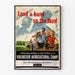 Vintageposter Lend a Hand on the Land - Frivillig jordbrukskampanj