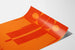 Dekorativ abstrakt poster i rött och orange Leo Manso