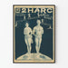 Vintageposter Les 2 Harc – Retro väggdekoration Artem Legrand