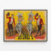 Vintageposter Les Diez's Quartett - Retro väggdekoration — inramlat konstverk på väggen