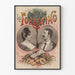 Vintageposter Les Forestino Duo de Chanteurs väggdekoration