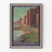 Vintageposter Les Remparts d'Aigues-Mortes XIII:e århundrade väggdekoration
