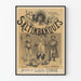 Vintageposter Les Saltimbanques, komisk opera av Louis Ganne
