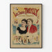 Vintageposter av systrarna Theylly, fantasifulla duettister