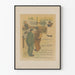 Vintageposter av L'Escarmouche, väggdekoration med illustration