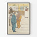 Vintageposter av L'Escarmouche - Illustrerad väggdekoration