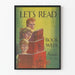 Vintageposter för väggdekoration Let's Read Book Week