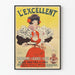 Vintageposter för L'Excellent Consommé de Viande de Bœuf – Retro väggdekoration