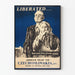 Vintage amerikansk reliefposter för Tjeckoslovakien