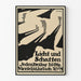 Grafisk poster Licht und Schatten med silhuetter och förlängda skuggor