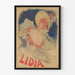 Vintageposter LIDIA - Art Nouveau-illustration för väggdekoration