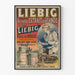 Vintage reklamposter för Liebig köttextrakt för väggdekoration