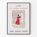 Vintageposter Life Out Every Tuesday dekorativ