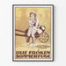 Vintageposter Lille Fröken Sommerfugl väggdekoration