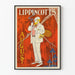 Vintageposter Lippincott’s augusti – Retro väggdekoration