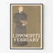 Vintageposter Lippincott's februari för väggdekoration