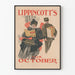 Vintageposter Lippincott's för oktober - Retro väggdekoration