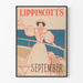 Vintageposter Lippincotts september väggdekoration