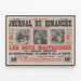 Vintageposter Journal du Dimanche Illustré Les Deux Maîtresses av Charles Mérouvel — inramlat konstverk på väggen