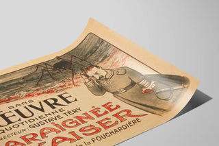 Vintageposter Läs i Verket - Kaiserns Spindel — vy av konstverket