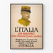 Vintage italiensk poster om militär livsmedelsekonomi