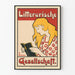 Vintage dekorativ poster Litterarische Gesellschaft kvinnoföreläsning