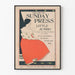 Vintageposter Philadelphia Sunday Press Little Jumbo 1896