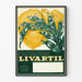 Vintageposter Livartil extrakt av kronärtskocka för väggdekoration