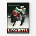 Vintageposter Livartil - Leverstimulerande - Retro väggdekoration