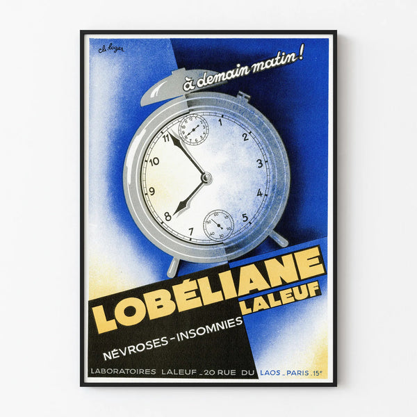 Vintage reklamposter Lobéliane av Laboratoires Laleuf