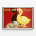Vintageposter L'Oie d'Or - Väggdekoration med gåslever — inramlat konstverk på väggen