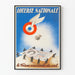 Vintageposter från Nationallotteriet: Lyckan faller från himlen