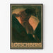 Vintageposter Lotschberg - Väggdekoration Art déco