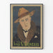 Vintageposter av Louis Verneuil porträtt med hatt