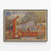 Vintageposter Luchon La Reine des Pyrénées Casino och Hästkapplöpningar — inramlat konstverk på väggen