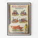 Vintageposter för jordbruksmaskiner M. & J. Rumely La Porte