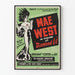 Vintageposter av Mae West i Diamond Lil för retro väggdekoration