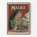 Vintageposter Maina kommer att bli en stor framgång