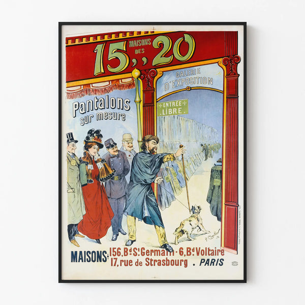 Vintage reklamposter för Hus från 15- och 20-talet - Skräddarsydda byxor