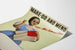 Vintageposter för väggdekoration Make Do and Mend Mrs. Sew-and-Sew