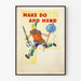 Dekorativ poster Make Do And Mend - Vintage couture poster