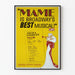 Vintage musikalisk Broadway-affisch Mame - Konstnärlig väggdekoration