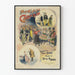 Vintageposter Mam'zelle Carabin - Teaterväggdekoration